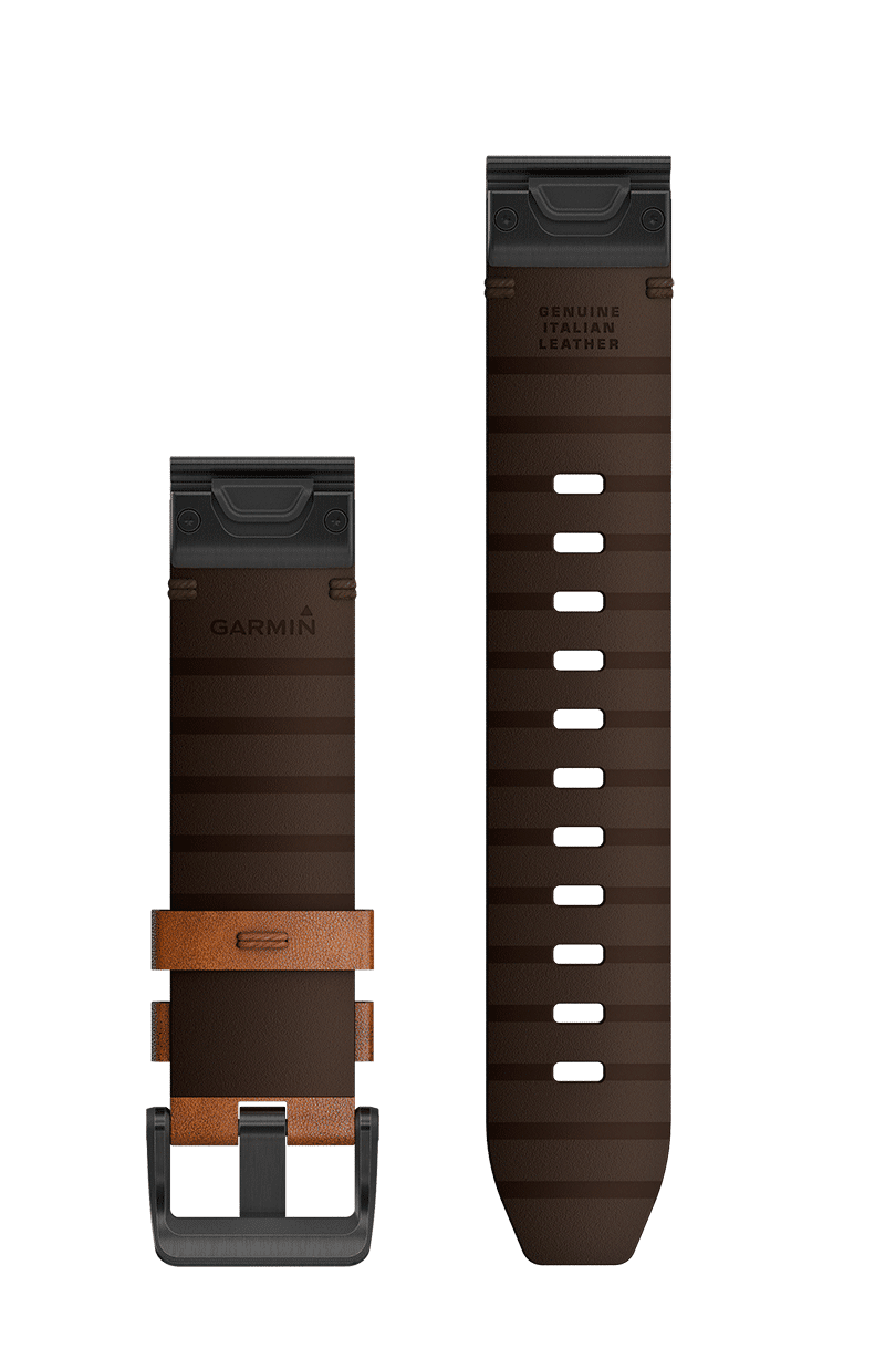 Garmin QuickFit® 22-klokkerem - Kastanjebrunt lær - Bilde 2