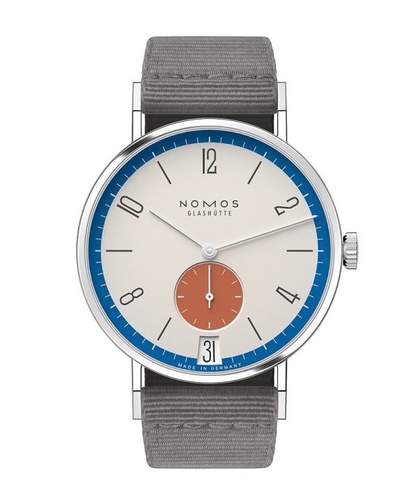 NOMOS Glashütte Tangente 38 Date Zirkus Ref. 179.S1