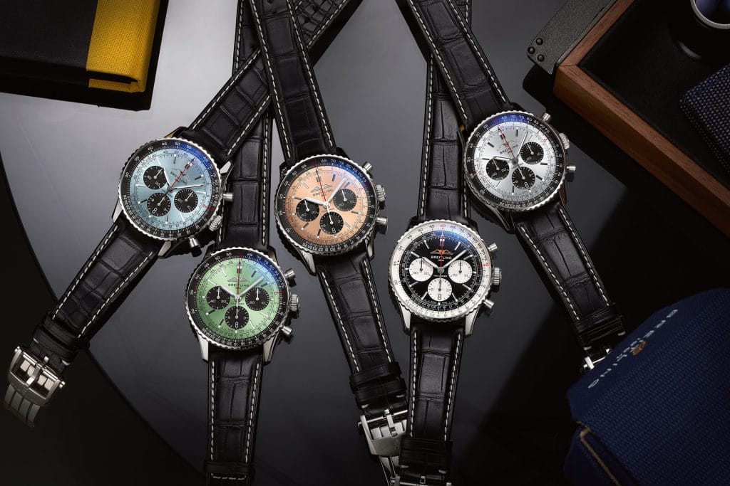 breitling navitimer b01 chronograph 5 klokker
