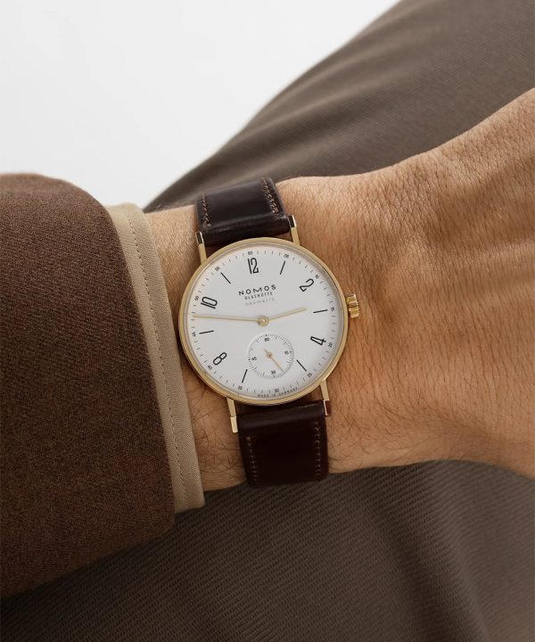 NOMOS Glashütte Tangente Gold Neomatik Doré 35mm Ref. 162 - Bilde 9