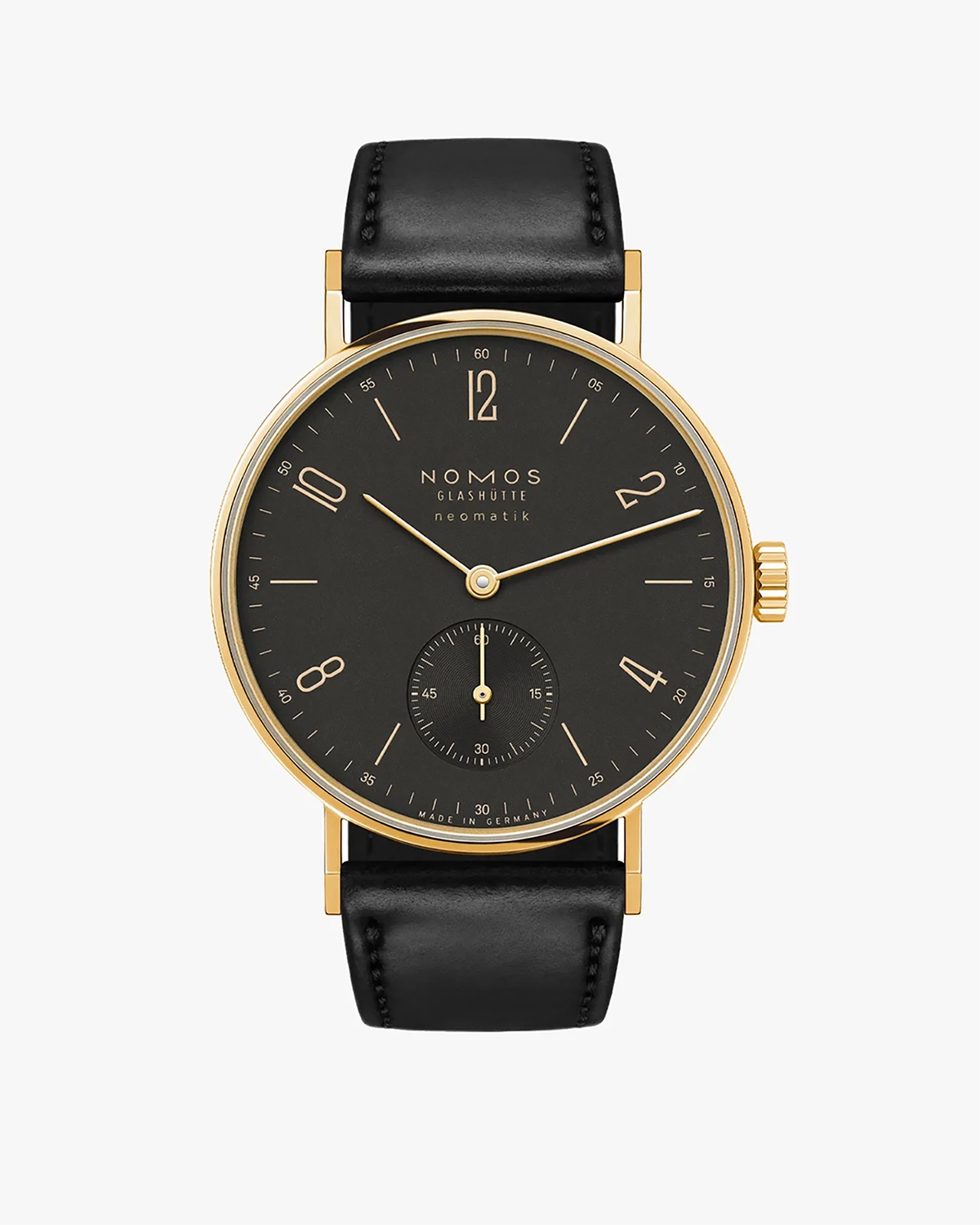 NOMOS Glashütte Tangente Gold Neomatik Ruthenium 35mm Ref. 163