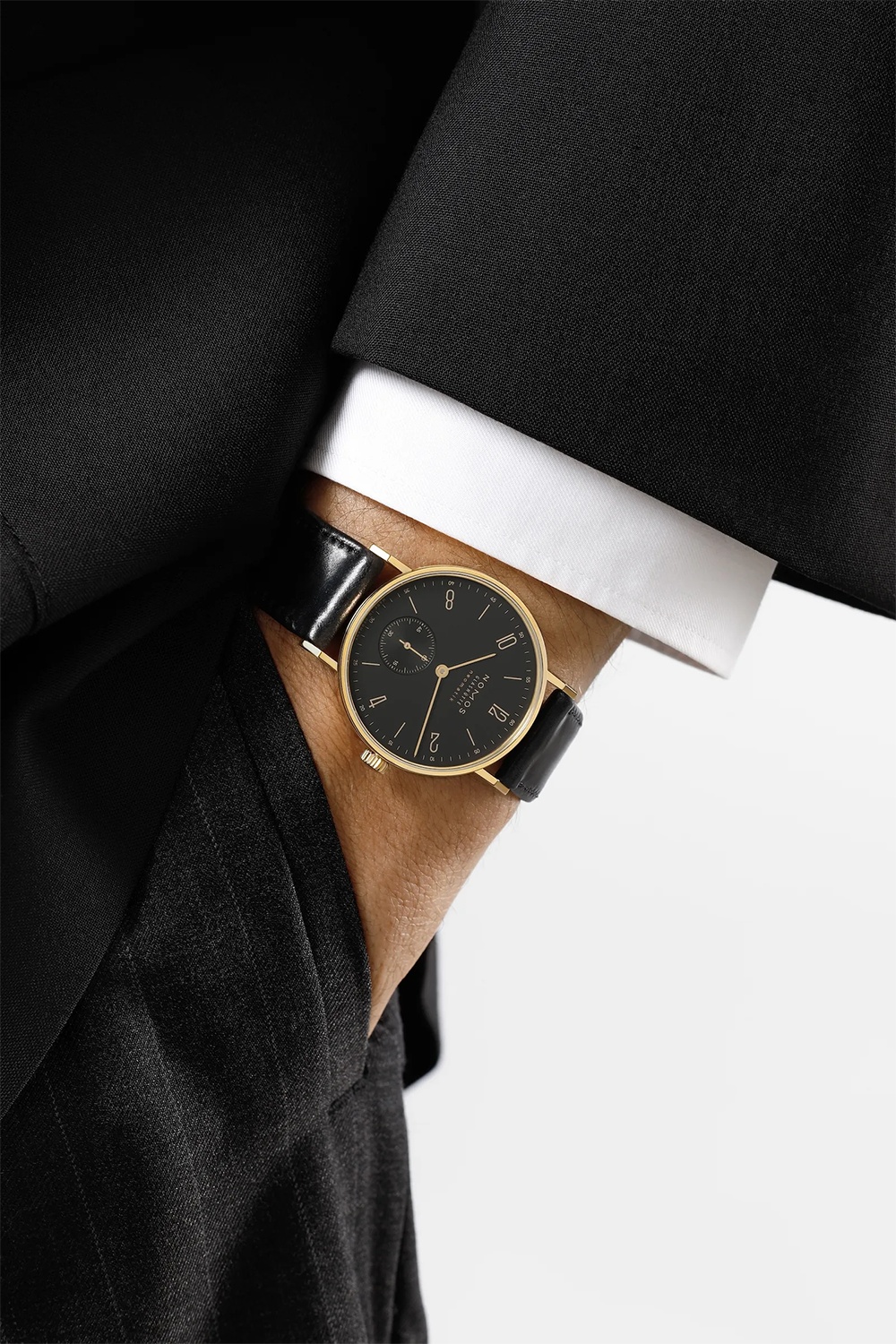 NOMOS Glashütte Tangente Gold Neomatik Ruthenium 35mm Ref. 163 - Bilde 8