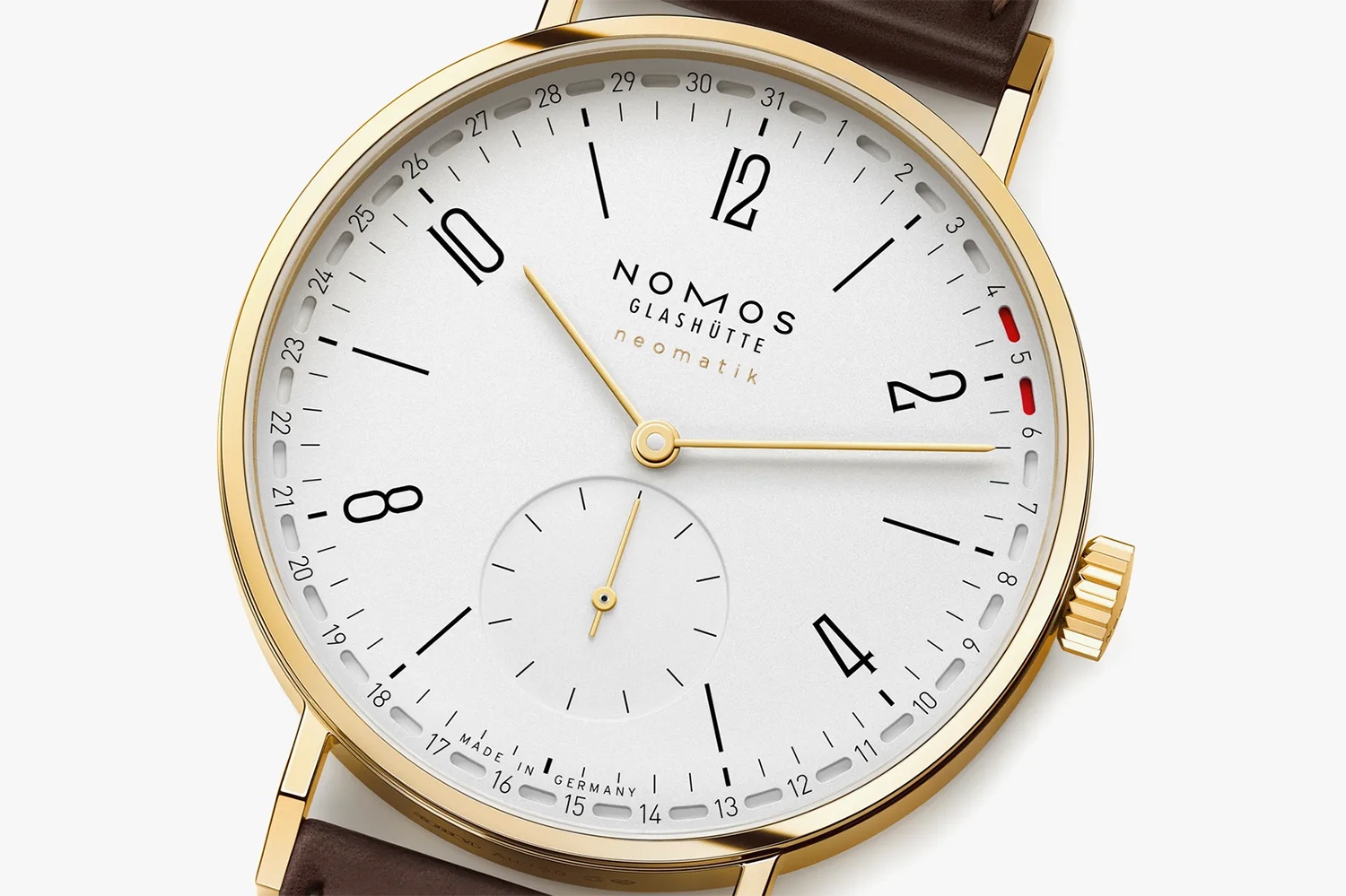 NOMOS Glashütte Tangente Gold Neomatik 38mm Update Doré Ref. 196 - Bilde 5
