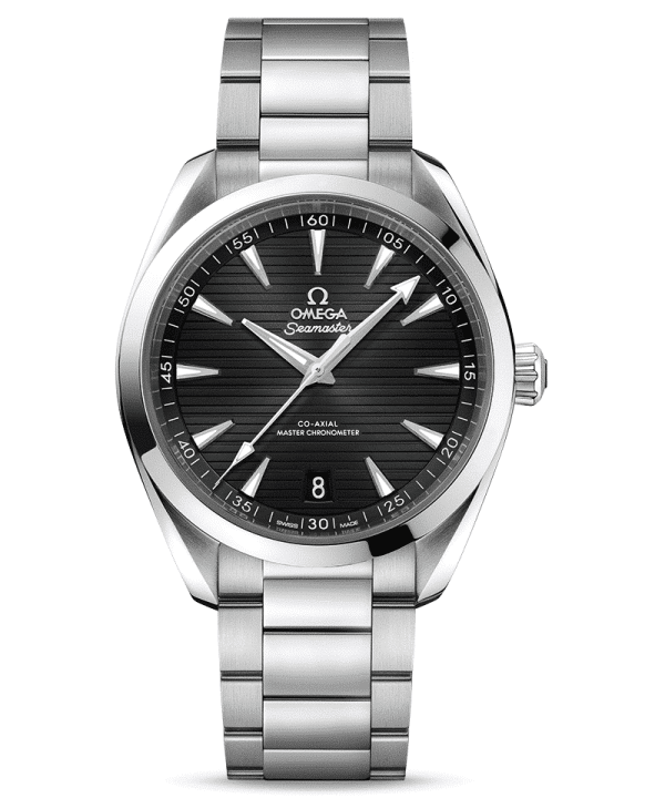 Omega Seamaster Aqua Terra 150M Co-Axial Master Chronometer 41 MM med sort urskive og lenke. Ref. O22010412101001
