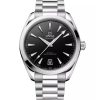 Produktbilde av Omega Seamaster Aqua Terra 150M 41MM med sort urskive på stållenke. Ref. O22010412101002.