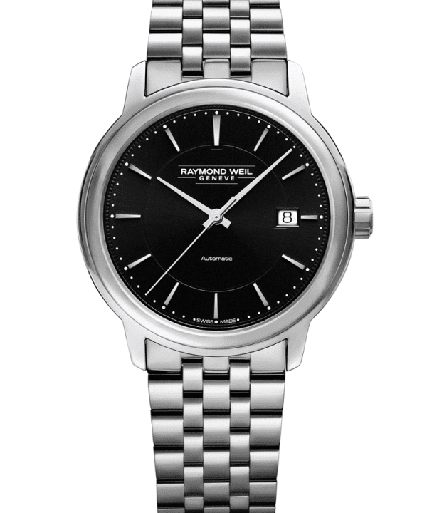 Raymond Weil Maestro Men's Black Dial Automatic Watch 39.5 mm - 2237-ST-20011