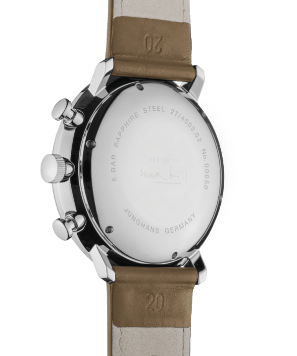 Junghans Max Bill Chronoscope 40mm - 27/4502.02 - Bilde 3