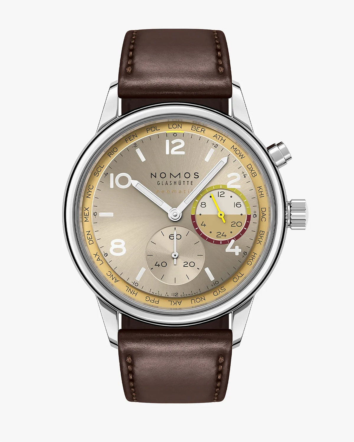 NOMOS Glashütte Club Sport Neomatik Worldtimer Reverie 40mm Ref. 790.S11