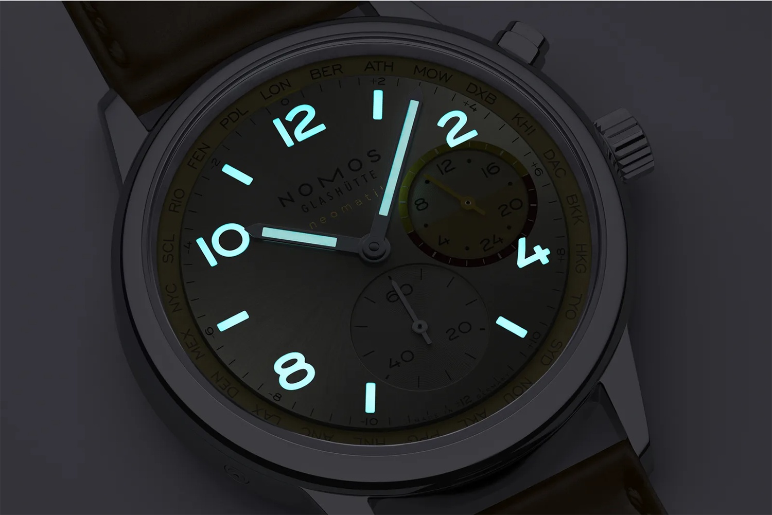 NOMOS Glashütte Club Sport Neomatik Worldtimer Reverie 40mm Ref. 790.S11 - Bilde 7