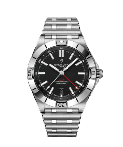 Breitling Chronomat Automatic GMT 40 med sort urskive og lenke. Ref. A32398101B1A1