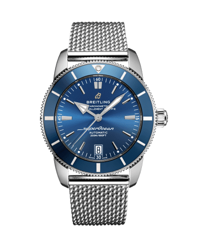 Breitling Superocean Heritage B20 Automatic 42mm med blå urskive og lenke. Ref. AB2010161C1A1