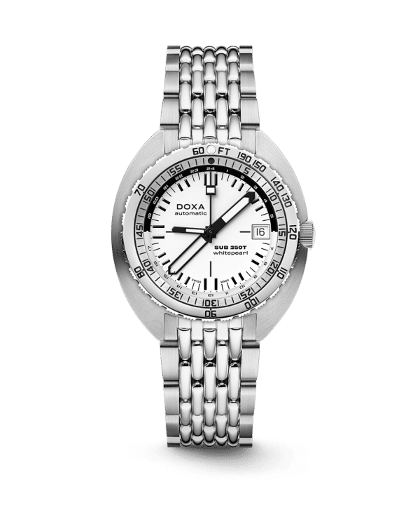 Doxa Sub 250T GMT Whitepearl 40mm - 855.10.011.10