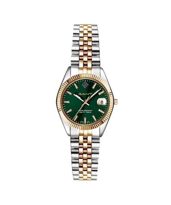 Gant Sussex Mini Lady Tofarget Stål / Grønn 28mm - G181013