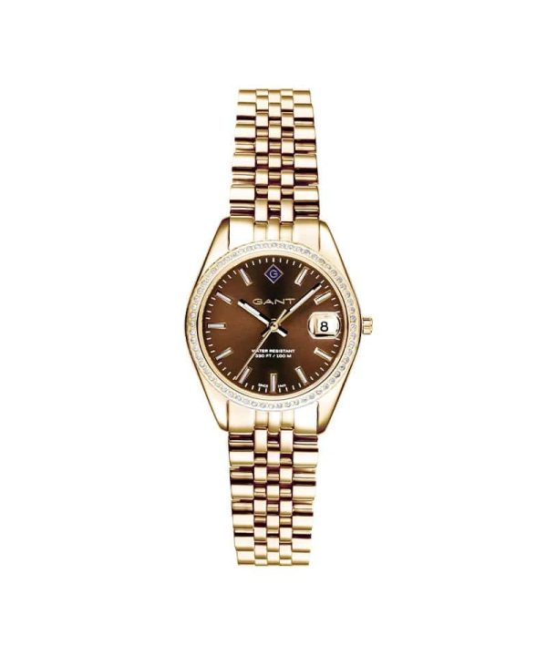 Gant Sussex Mini Bijou Gullfarget / Brun 28mm - G181103