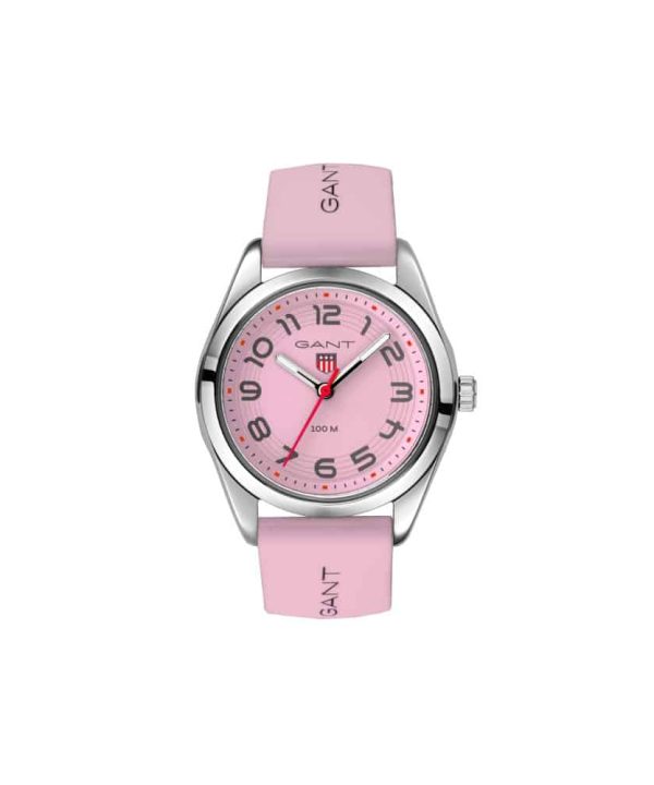Gant Campus SS 10ATM Hvit A Rosa Silikonkrem Ø32