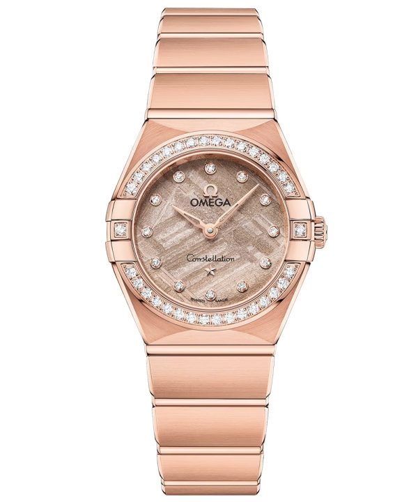 Produktbilde av Omega Constellation Sedna™ Gold 25mm med roségull urskive på roségullenke. Ref. O13155256099002.