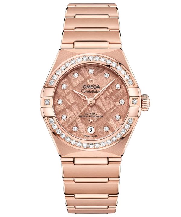Produktbilde av Omega Constellation Sedna™ Gold 29mm med roségull urskive på roségullenke. Ref. O13155292099006.