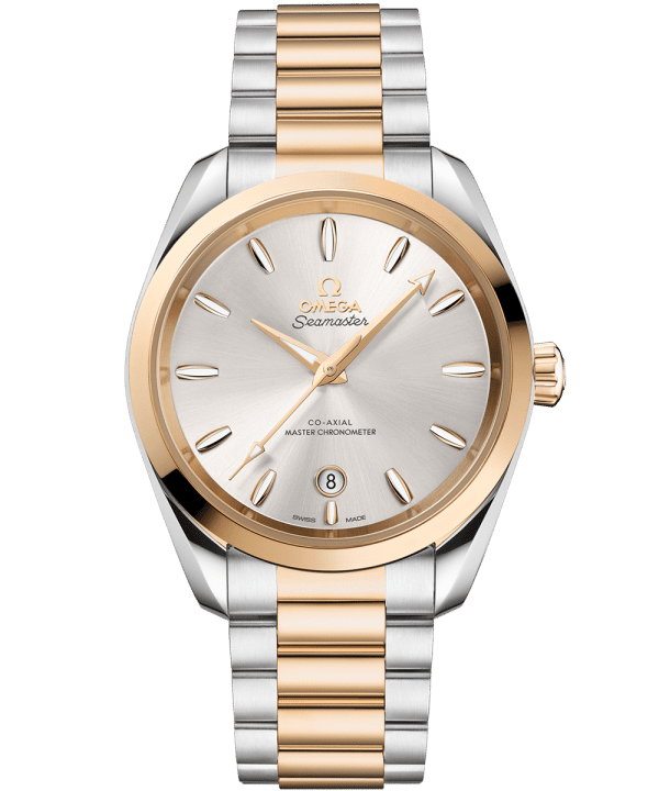 Produktbilde av Omega Seamaster Aqua Terra Shades 38MM med sølvfarget urskive på stållenke. Ref. O22020382002002.