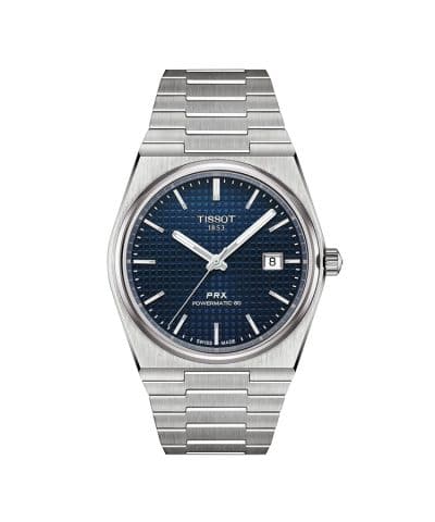 Produktbilde av Tissot PRX 40mm Powermatic 80 med blå urskive og lenke. Referanse. T137.407.11.041.00.