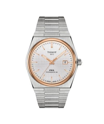 Produktbilde av Tissot PRX 40mm Powermatic 80 med sølv urskive og stållenke. Referanse. T137.407.21.031.00