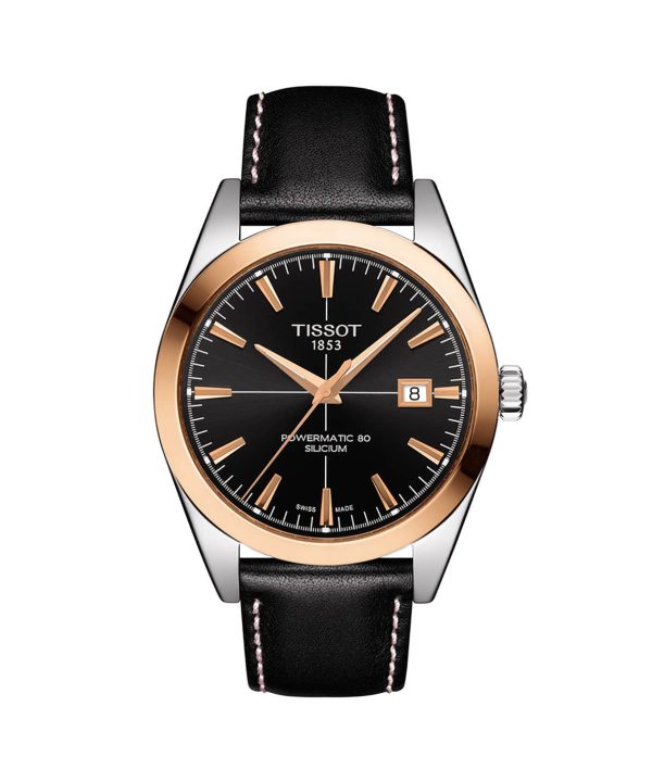 Tissot Gentleman Powermatic 80 Silicium 18K Gold Bezel - T927.407.46.051.00