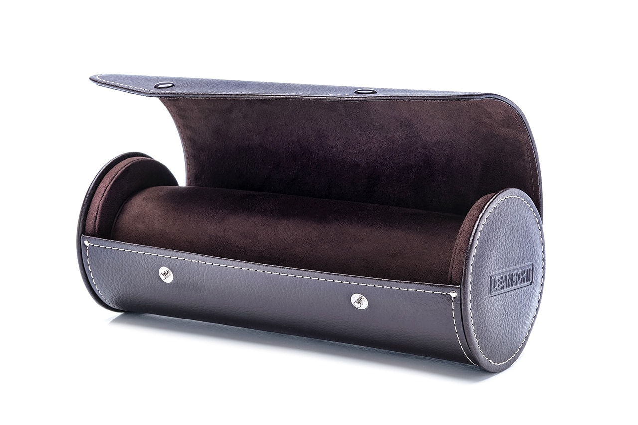 Leanschi Watch-Roll for 3-4 watches | chocolate brown PU-leather - Bilde 2