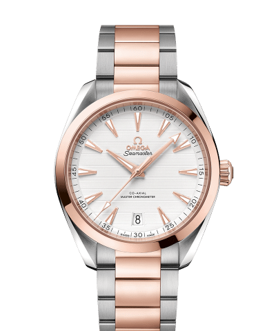 Produktbilde av Omega Seamaster Aqua Terra 150M Co-Axial Master Chronometer 41mm med lenke og hvit urskive. Referanse. O22020412102001.