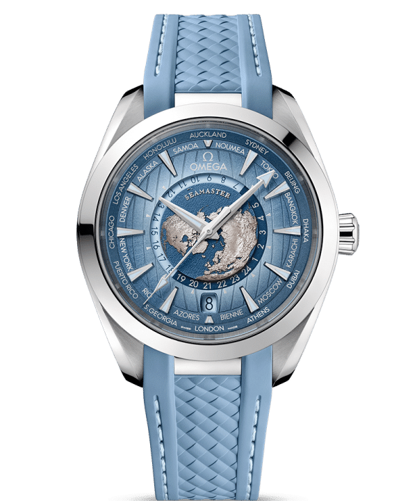 Omega Seamaster Aqua Terra 150M «Summer Blue» Co-Axial Master Chronometer GMT Worldtimer 43MM