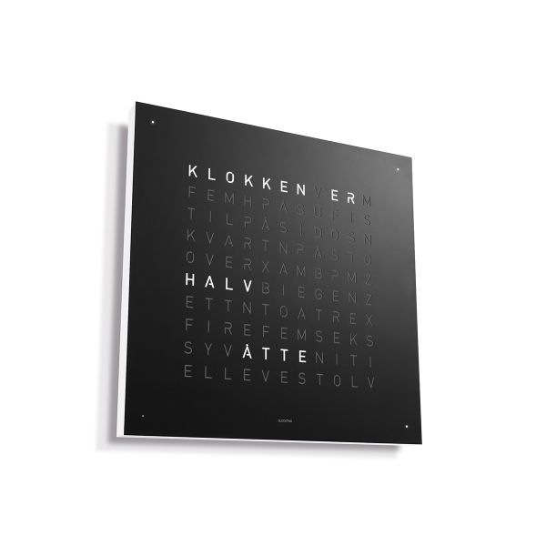 QlockTwo Classic Creators Edition Black Pepper